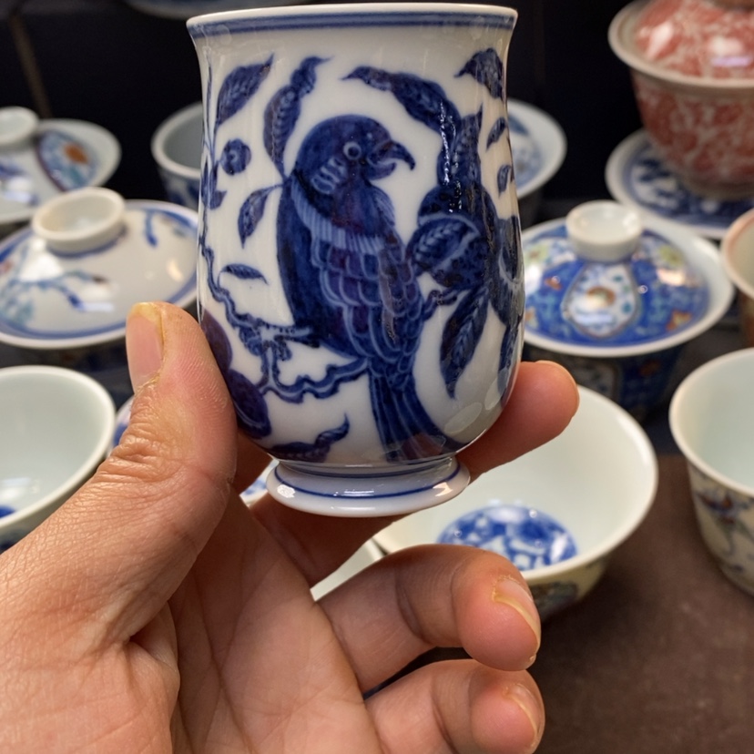 【闪购商品】景德镇青花主人杯