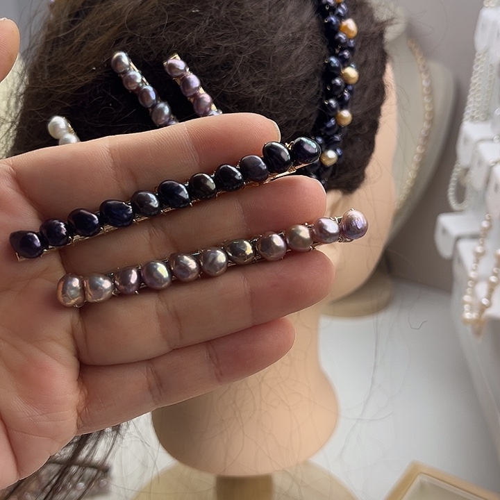 发夹未镶嵌淡水珍珠