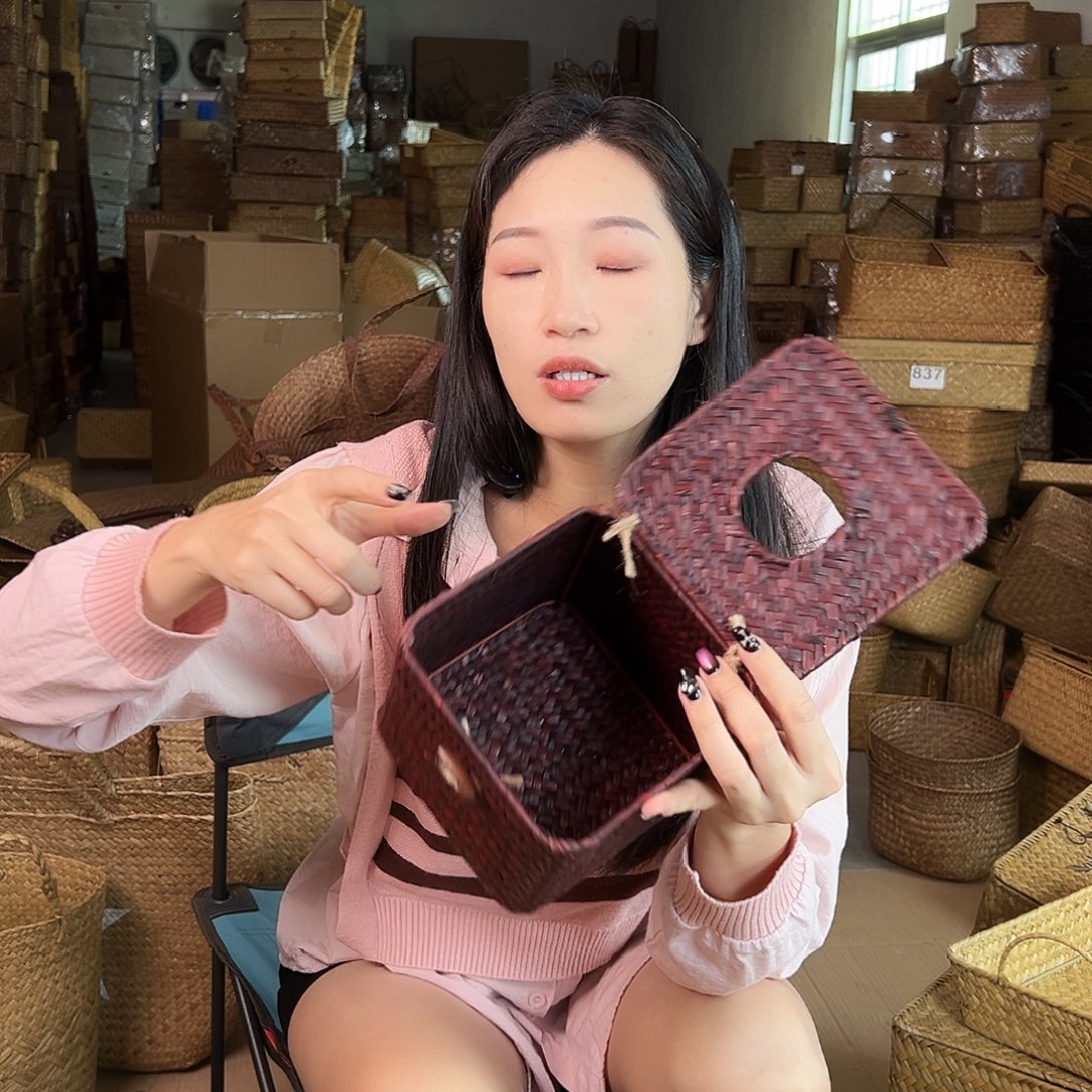 草编包/草编包收纳盒微瑕疵