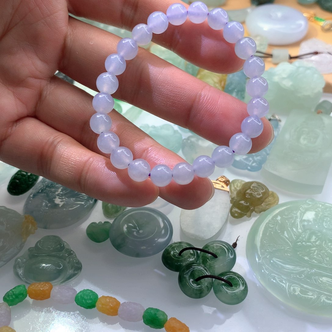 未镶嵌手链翡翠手串