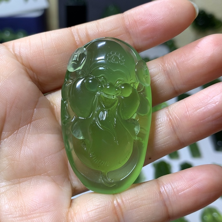 岫玉颈饰未镶嵌吊坠