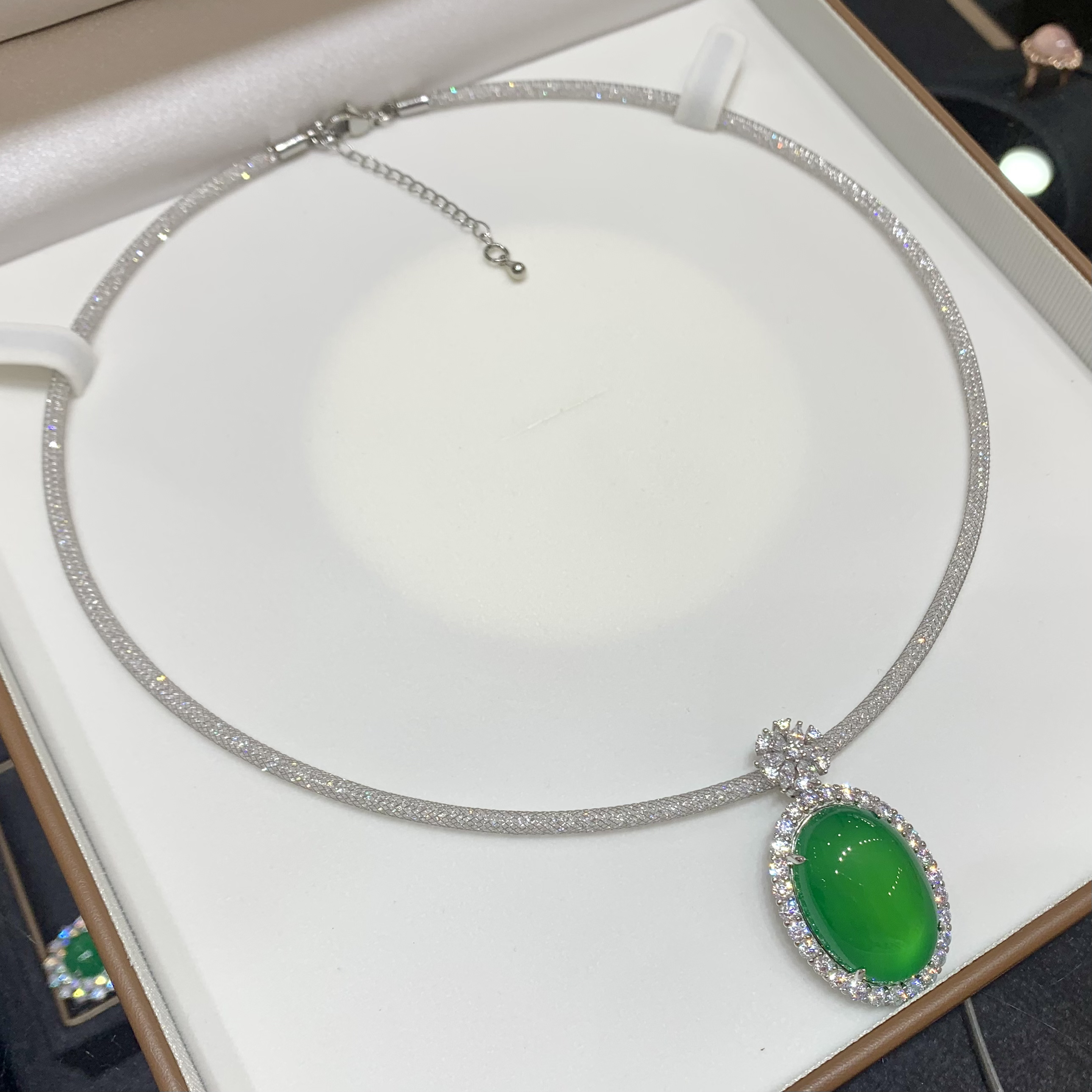 PREPEARL/沛芮 合金合成锆石吊坠 气质轻奢百搭款吊坠