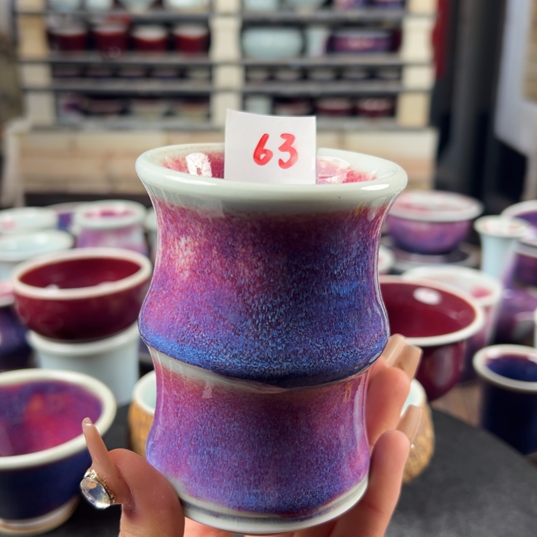 瓷片微瑕主人杯纯手工