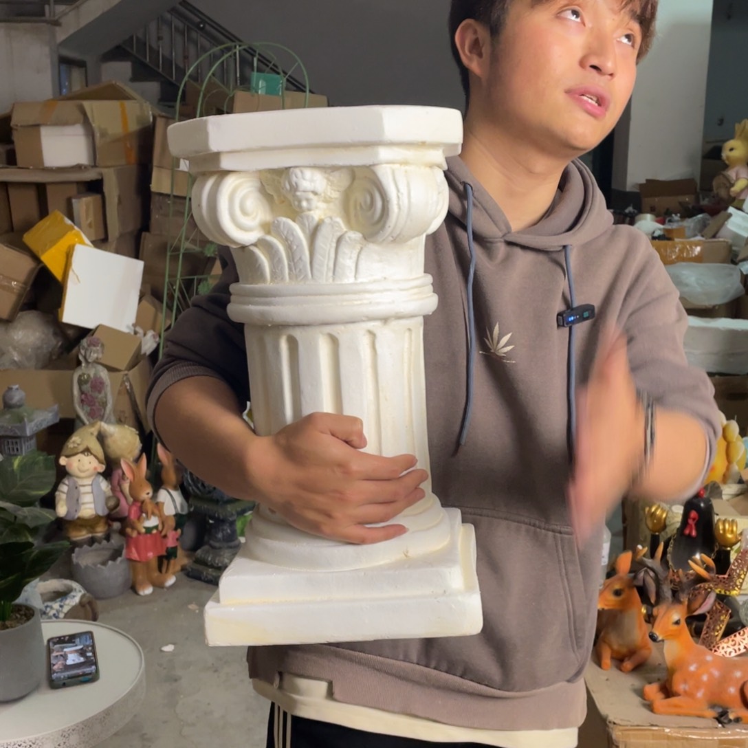 【闪购商品】陶瓷摆件中号罗马柱摆件