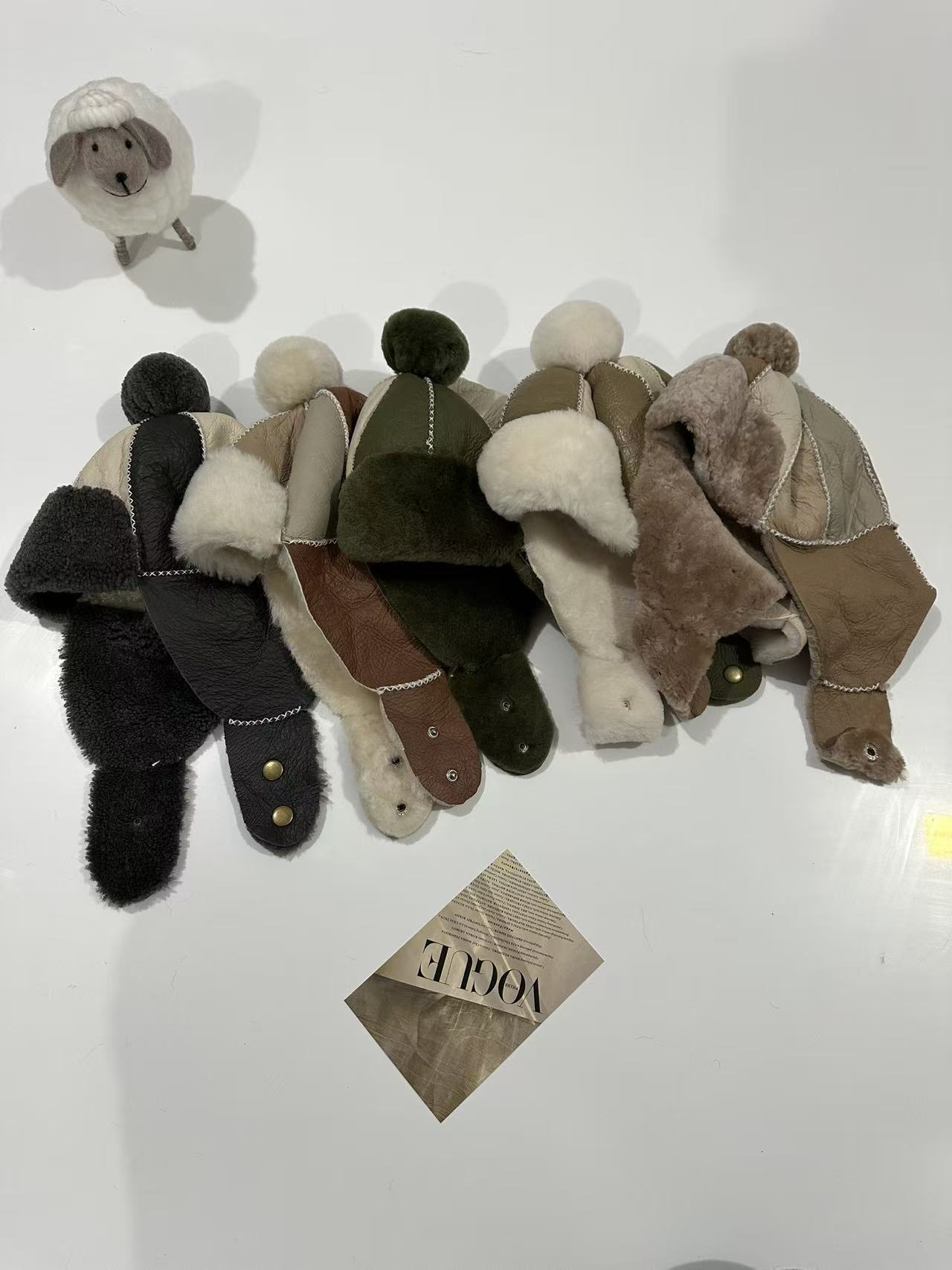 可爱锥形顶无檐街头风雷锋帽帽子卡通冬季宝宝男女宝