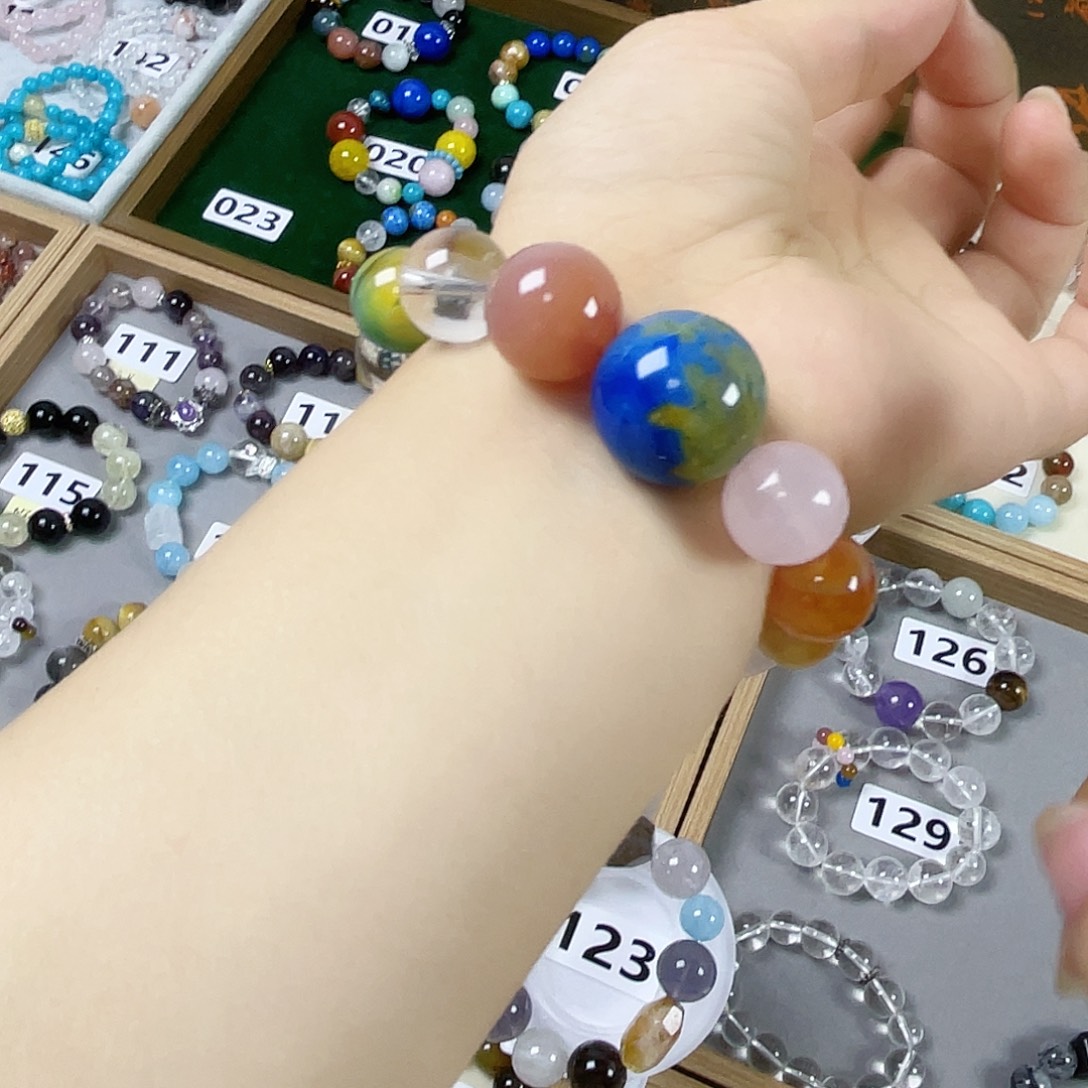 水晶手链银S925镶嵌