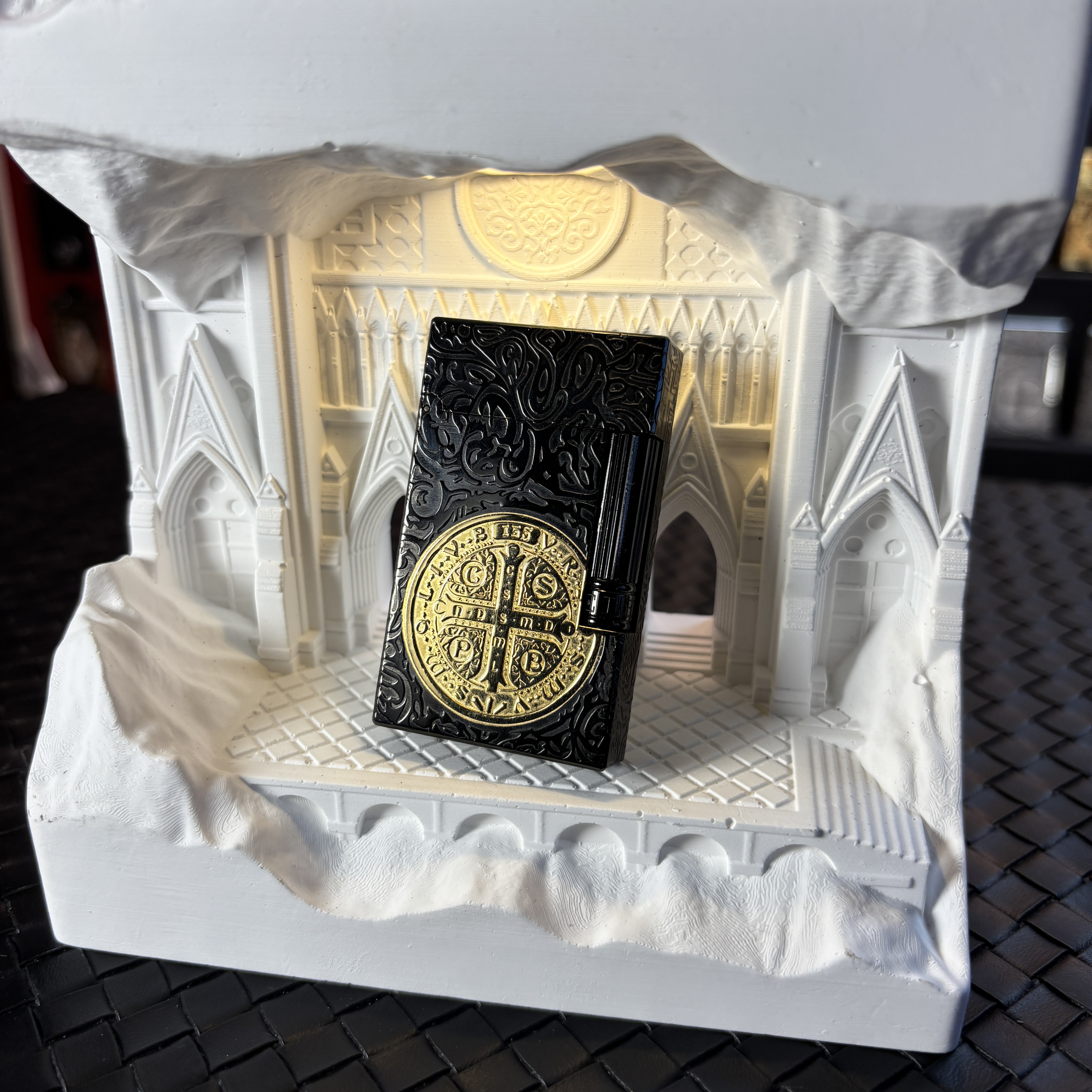 【黑金康斯坦丁】克雷斯黑金康斯坦丁侧滑纯铜朗声打火机男时尚礼物