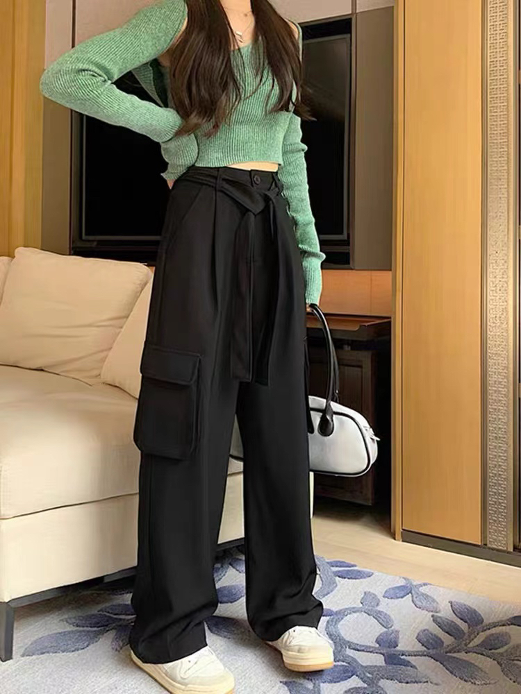 卡芭娅2025新款高腰宽松显瘦小个子美式工装裤2811