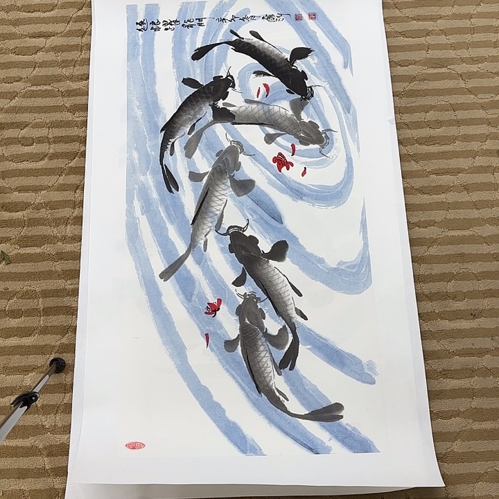 国画花鸟的翅膀和翅膀都很漂亮