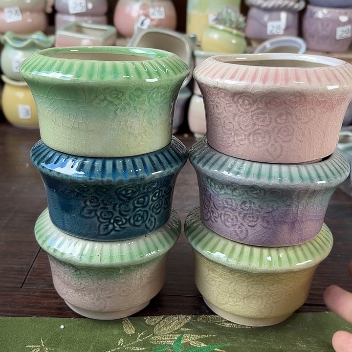 红陶量货/口高深浅搭配发8个，微瑕