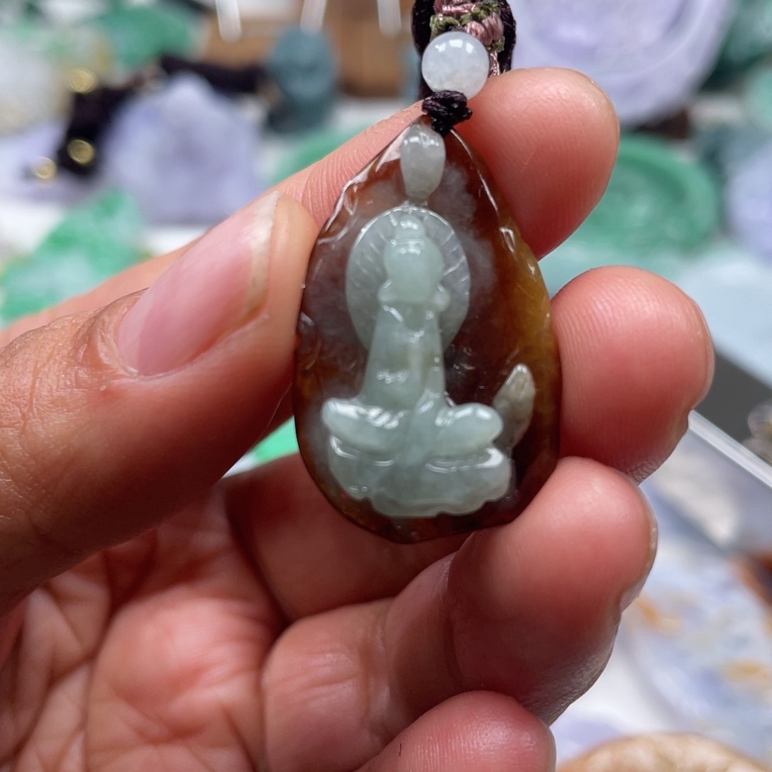 颈饰未镶嵌翡翠翡玉缘翡翠