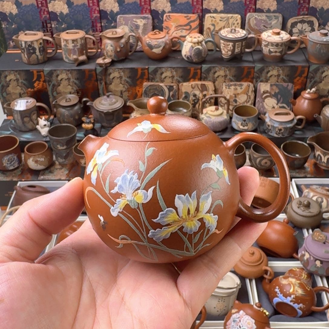 茶壶紫砂150ml原矿精工半手