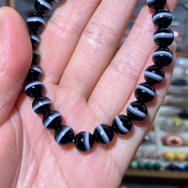 玛瑙/玉髓颈饰合金