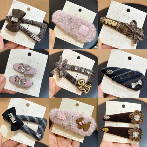 【扣号下单】时尚可爱发夹甜美日韩头饰边夹法式发夹bb夹刘海夹发饰