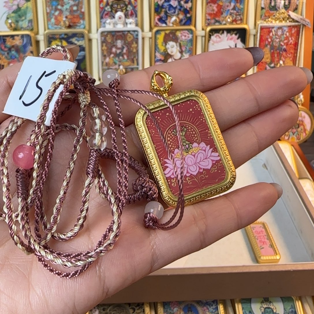 同***意吊坠古祥手绘唐卡