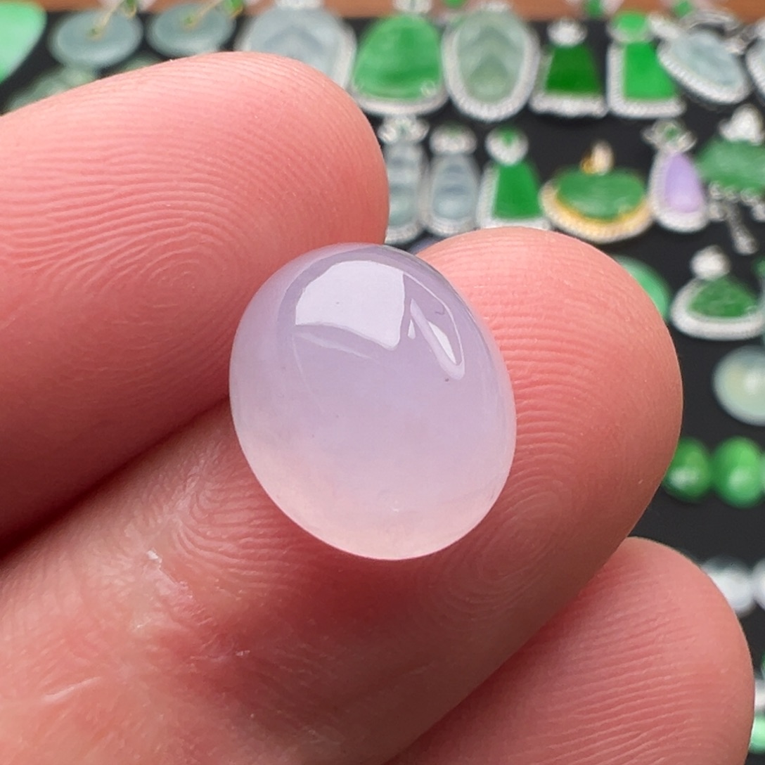 翡翠颈饰未镶嵌蛋面12.2