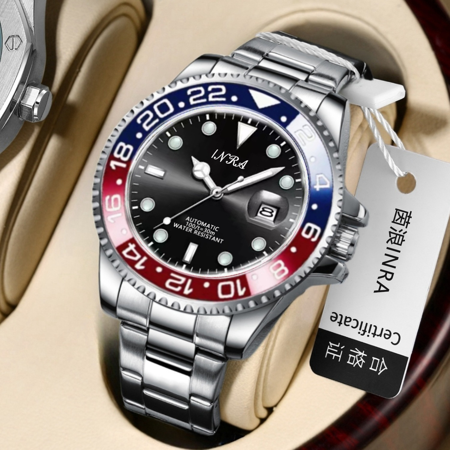 可乐系列’男士机械表全自动时尚潮防水简约高档商务男表 827