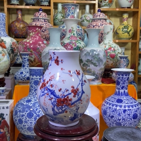 瓶景德镇陶瓷花瓶摆件