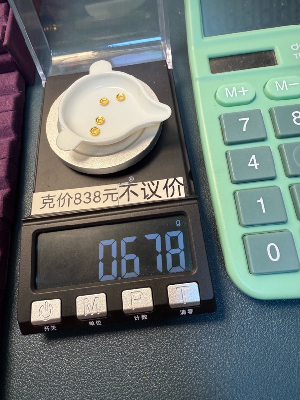 足金999回纹隔片卡四秀