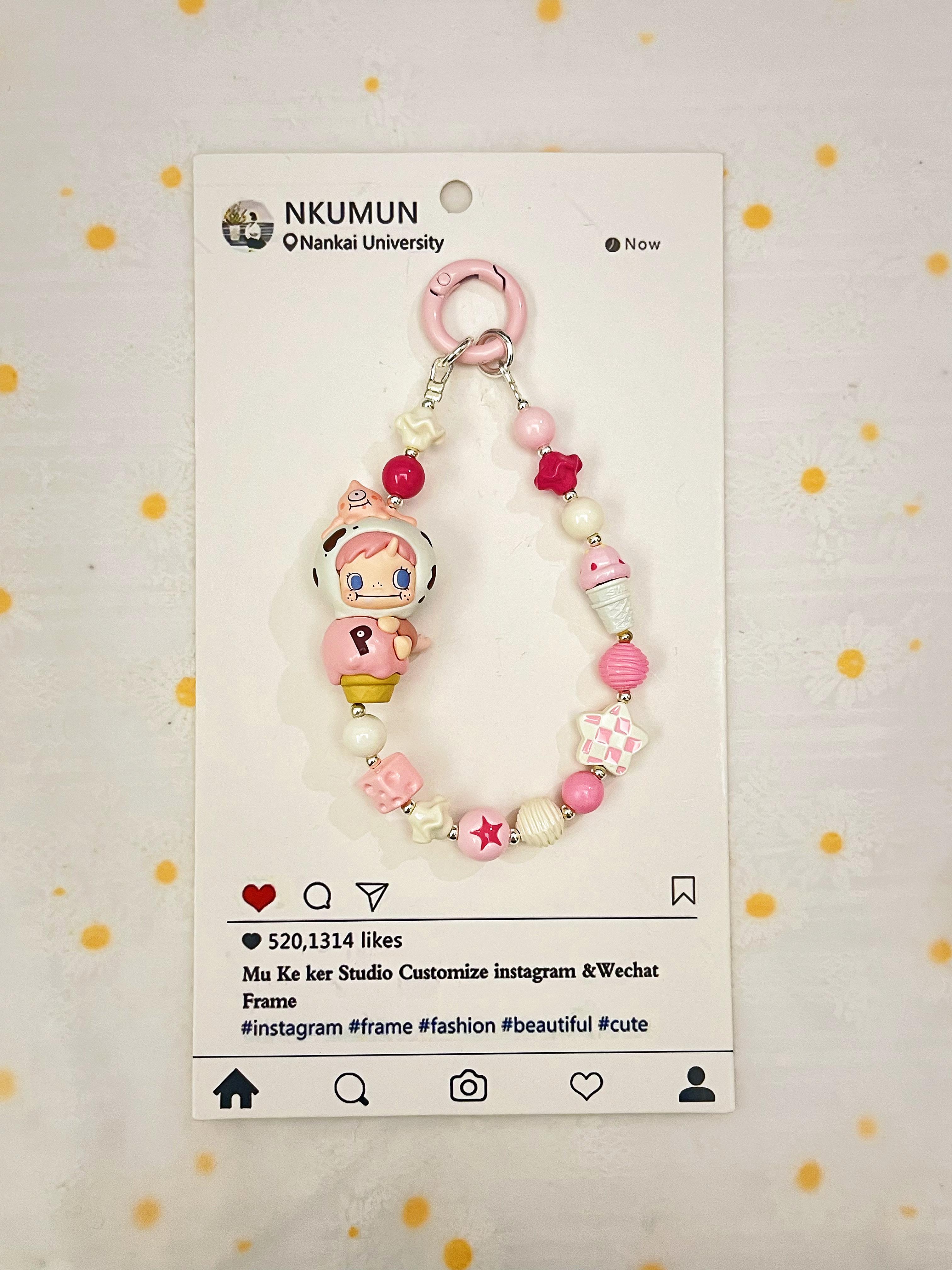 【POLAR宝拉】正版萌粒diy手机链钥匙扣包挂