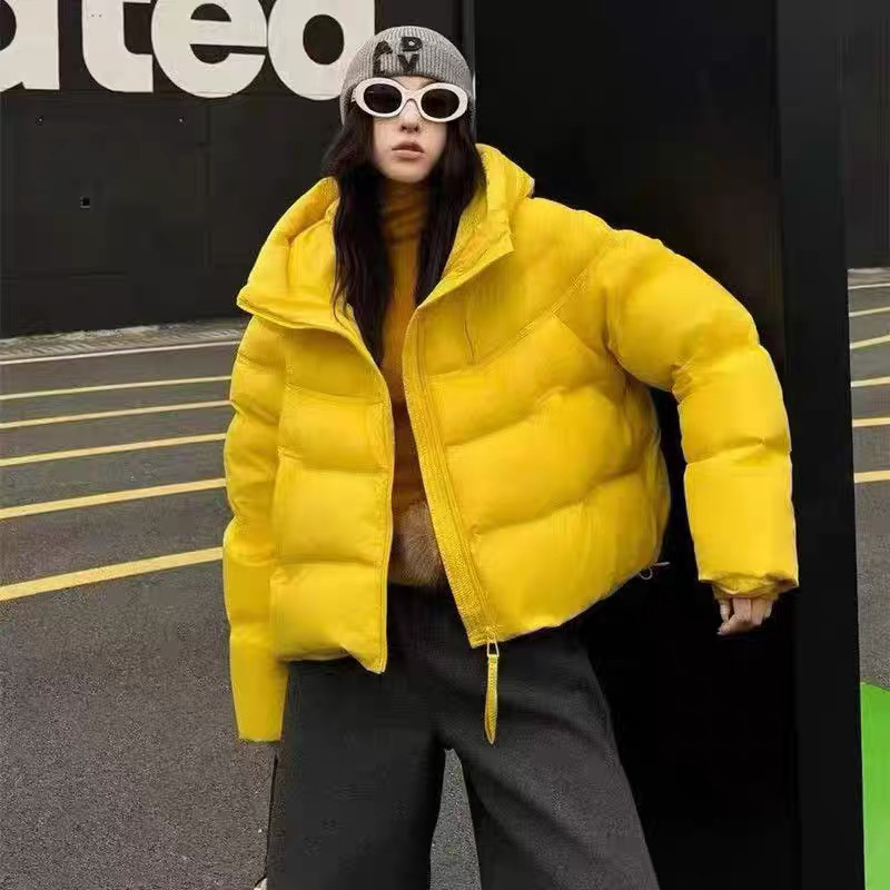 短款拉链-连帽白鸭绒羽绒服女时尚小个子保暖冬季外套