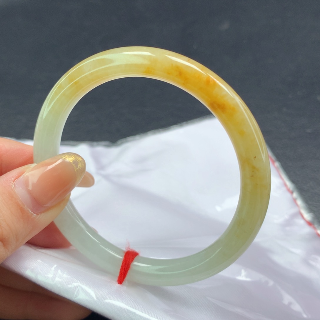 翡翠手镯未镶嵌(15号)圆条