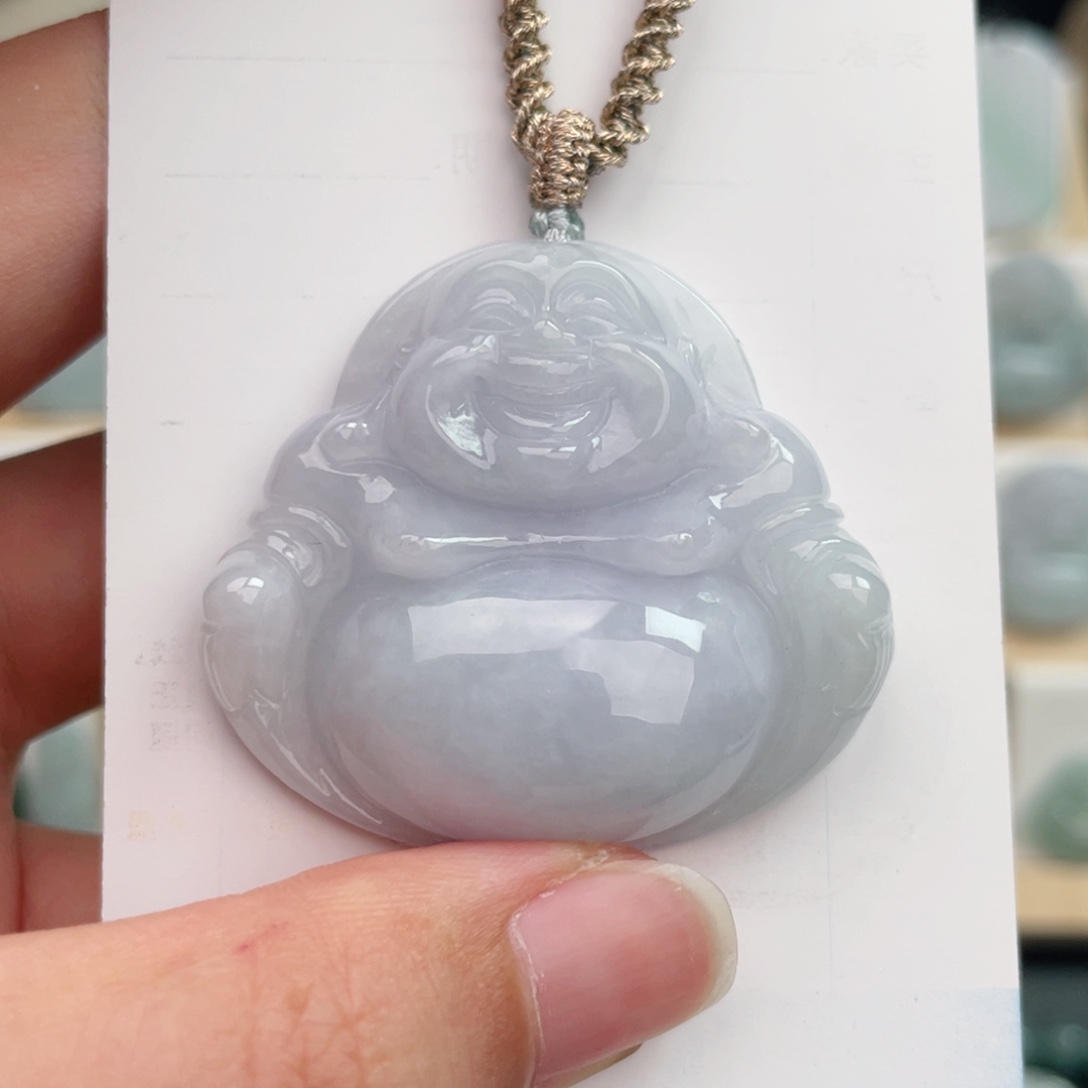 翡翠未镶嵌颈饰佛公
