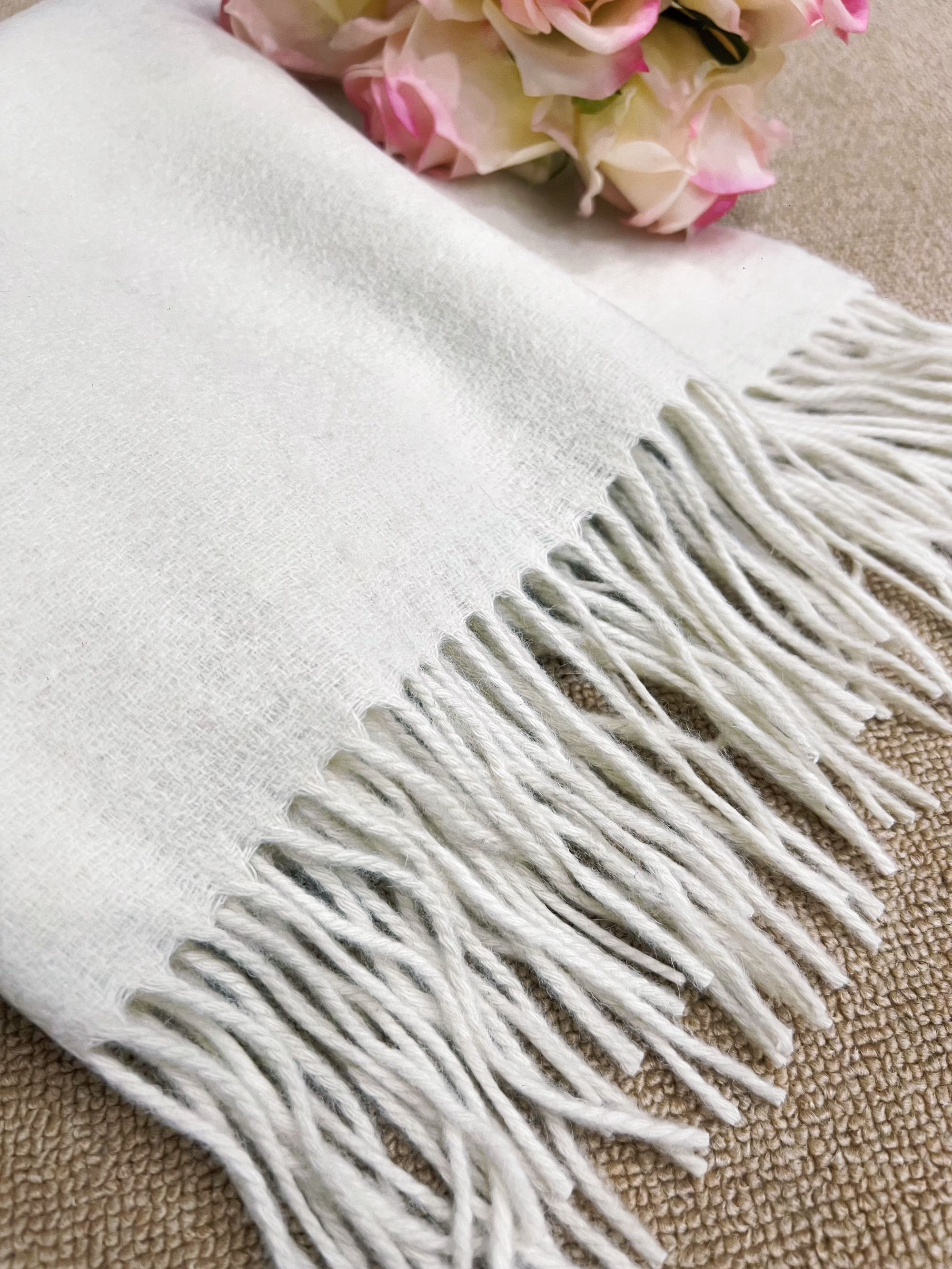 【晓橙专属】AD1509羊绒披肩通用厚款时尚加厚波点保暖不掉色围巾