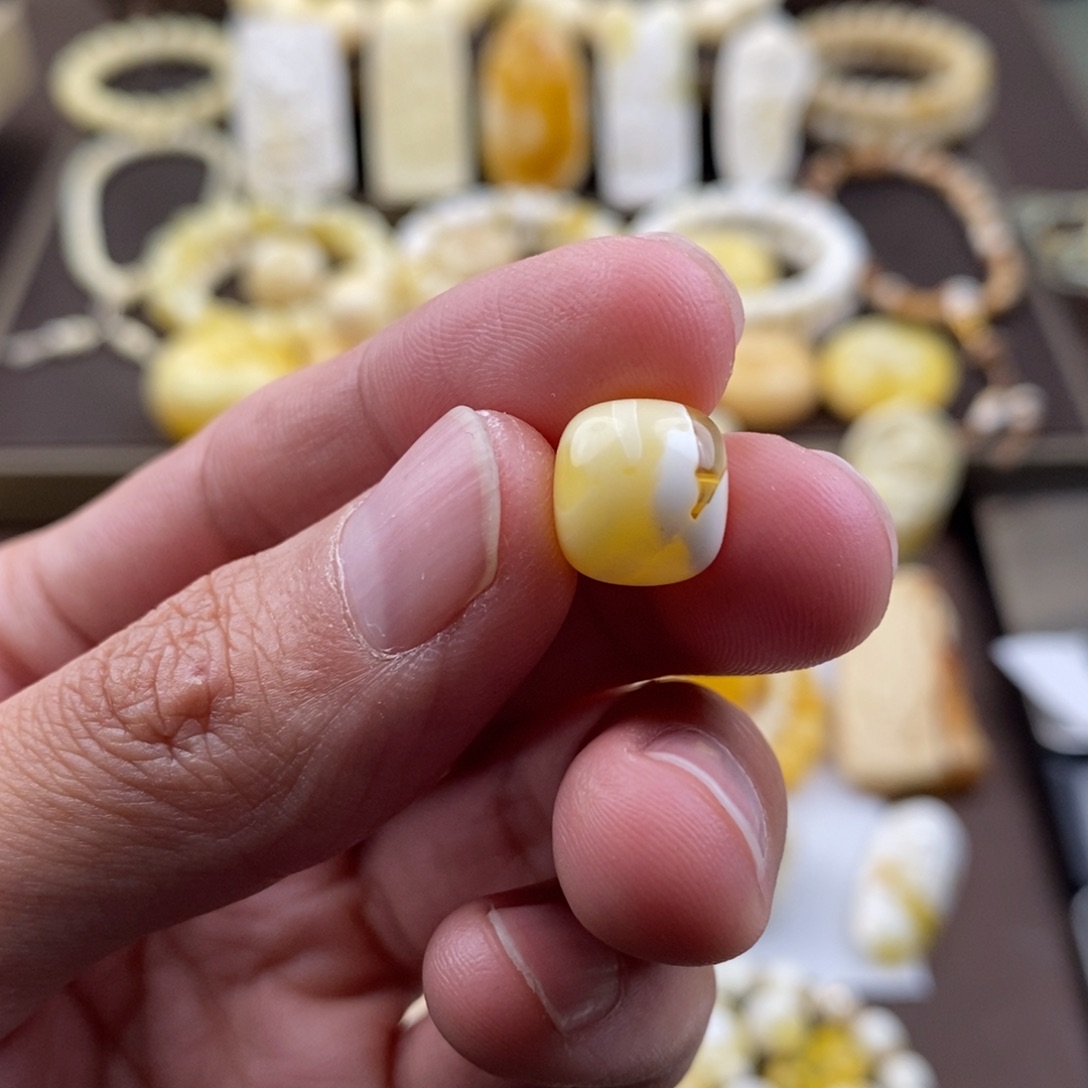 琥珀裸石未镶嵌蜜蜡吊坠项链腰链