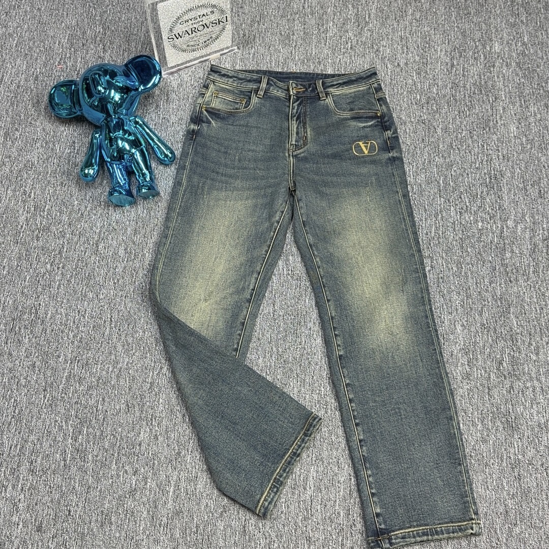 【欧洲街名品】1002华家秋冬品质百搭休闲男士直筒内里磨毛牛仔裤