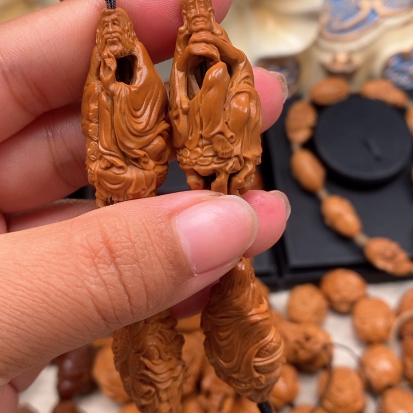 【闪购商品】橄榄核手串橄榄手工雕刻工艺