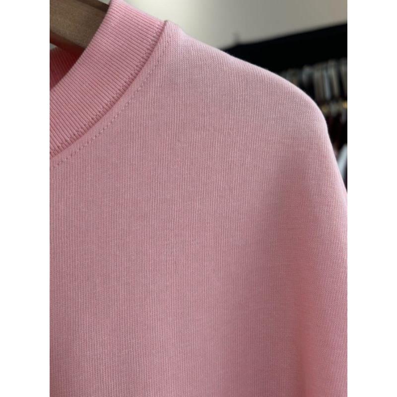 【轻奢】女款时尚百搭休闲草莓圆领T恤 粉色卫衣 ZK293