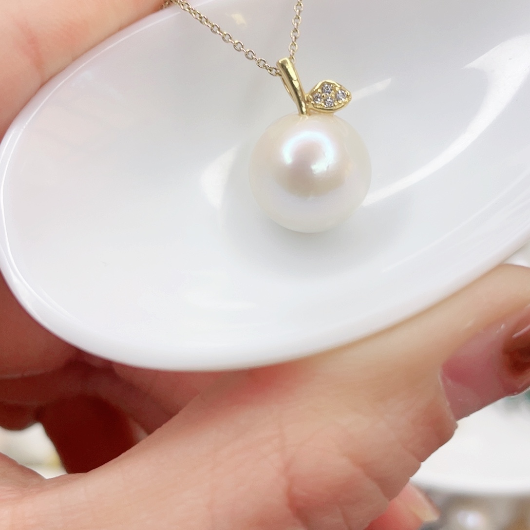 淡水珍珠颈饰银S925镶嵌