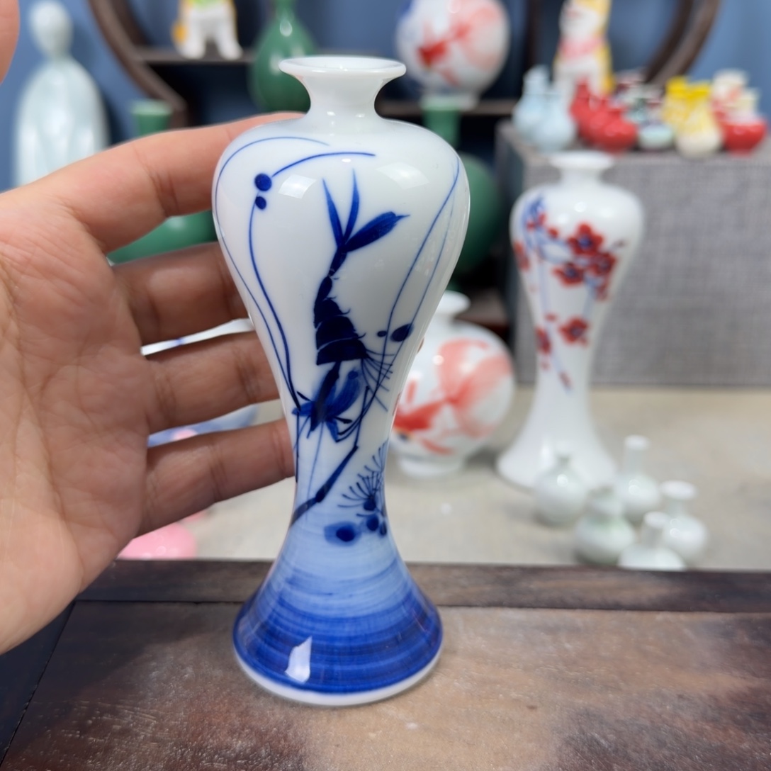 陶瓷手工小花器摆件