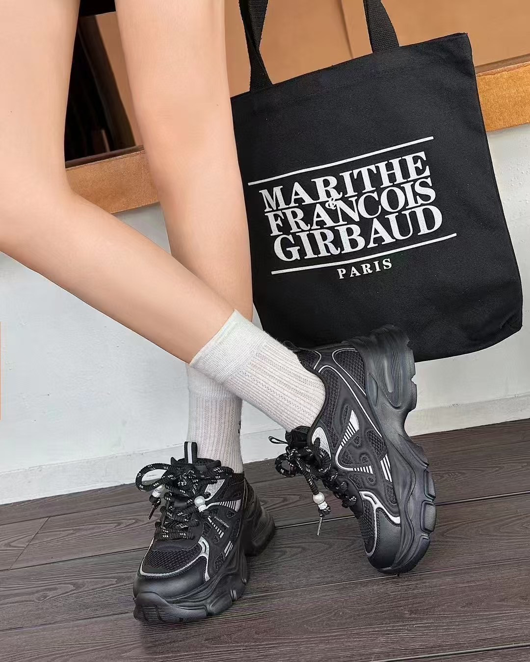 淘鞋馆5036新款真皮舒适百搭轻便时尚潮流春季老爹鞋