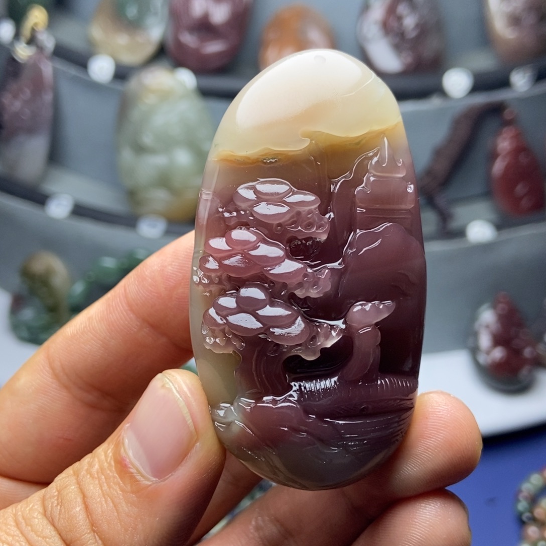 玛瑙/玉髓未镶嵌颈饰