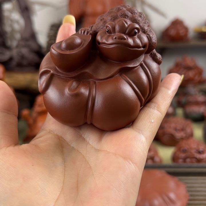 紫砂茶宠紫砂南瓜金蟾