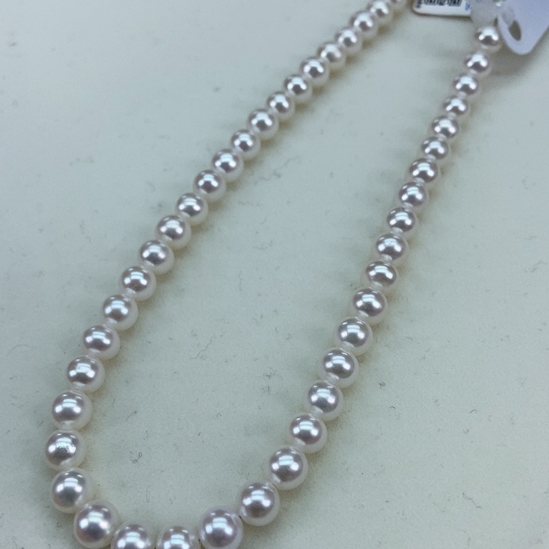 淡水珍珠6/6.5极光干净透亮银S925镶嵌