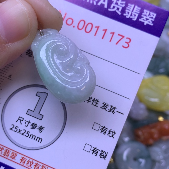翡翠未镶嵌吊坠(不含链)