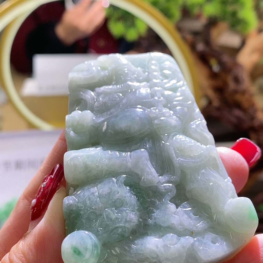 【闪购商品】翡翠颈饰未镶嵌赵公明