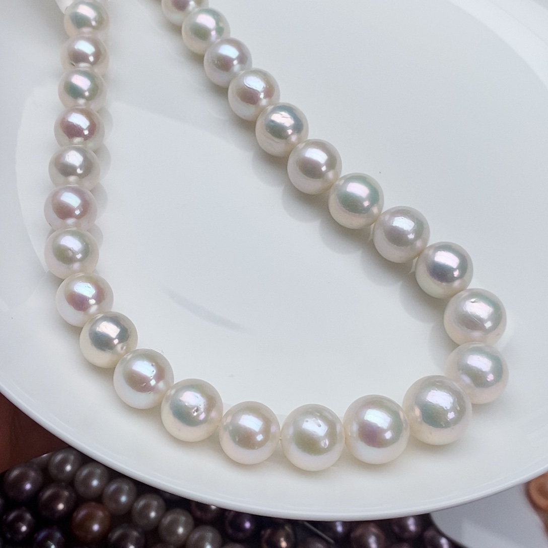 淡水珍珠银S925镶嵌颈饰