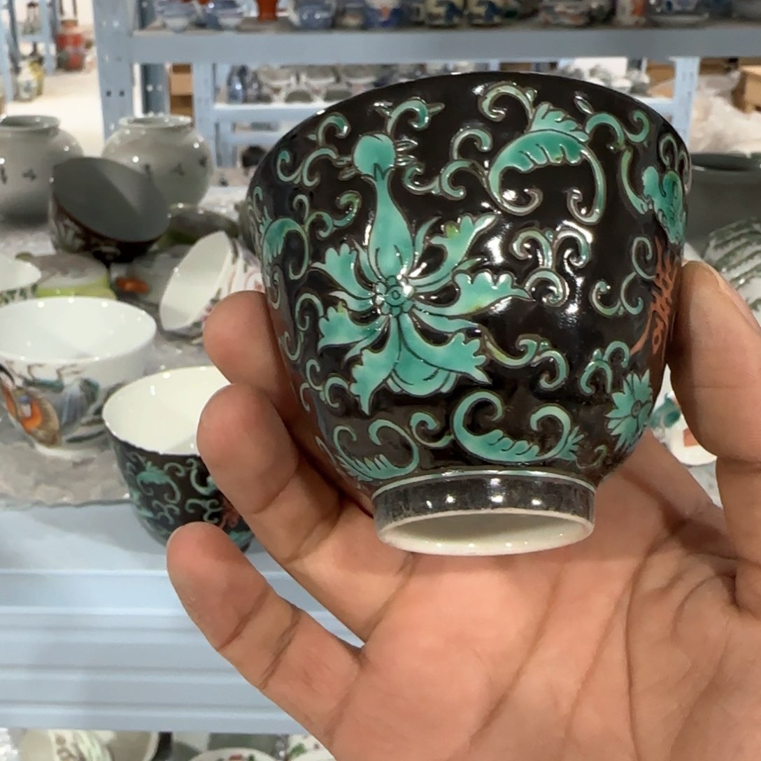 瓷片摆件手绘瓷器全部处理了吧