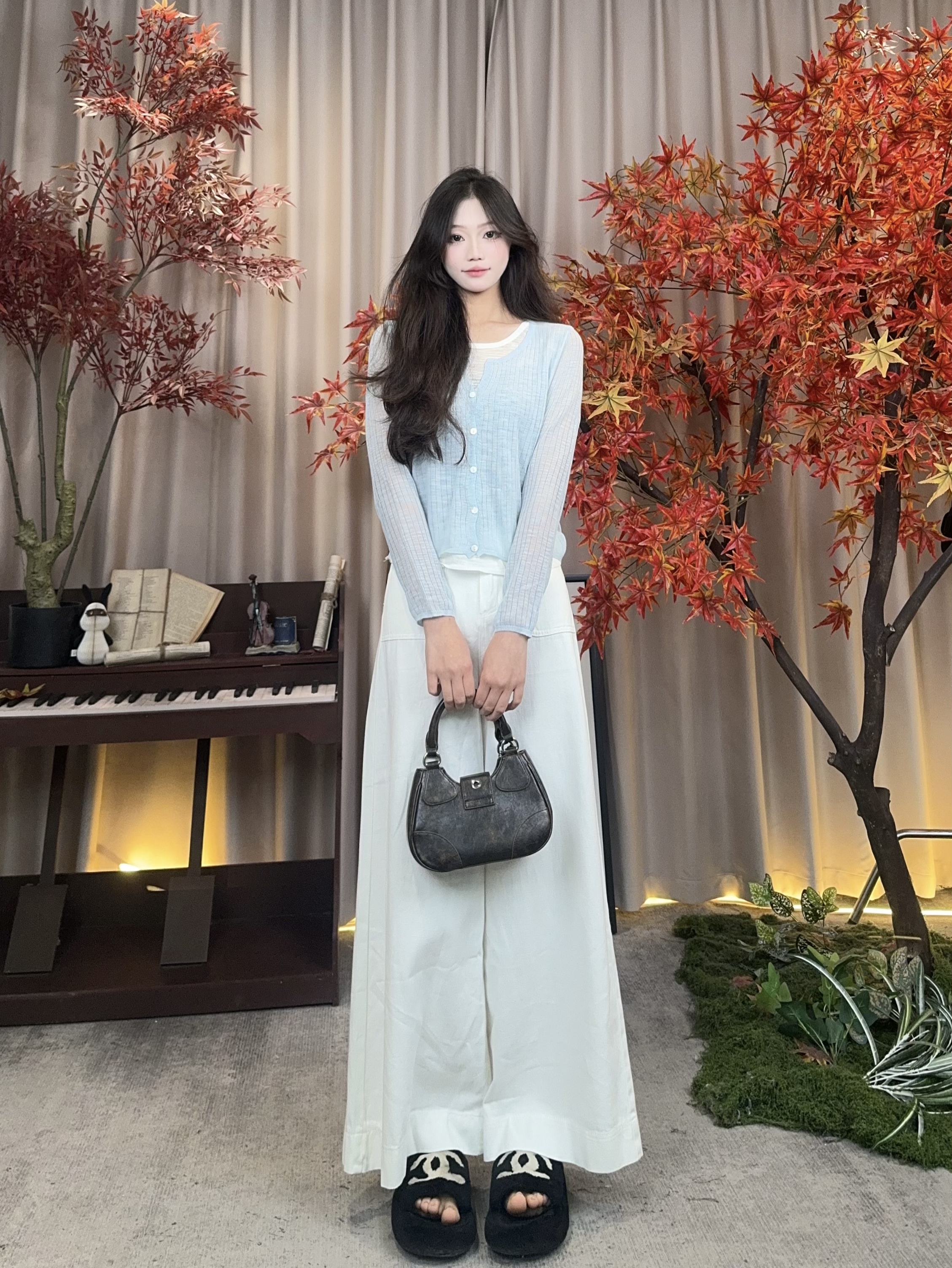 百搭显瘦春秋气质复古上衣CSS421040+CXC422120