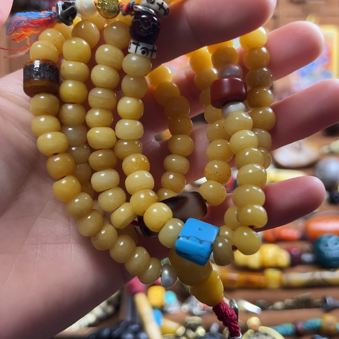 手串/手链牛骨圆珠108念珠