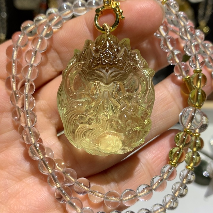 水晶颈饰未镶嵌天然