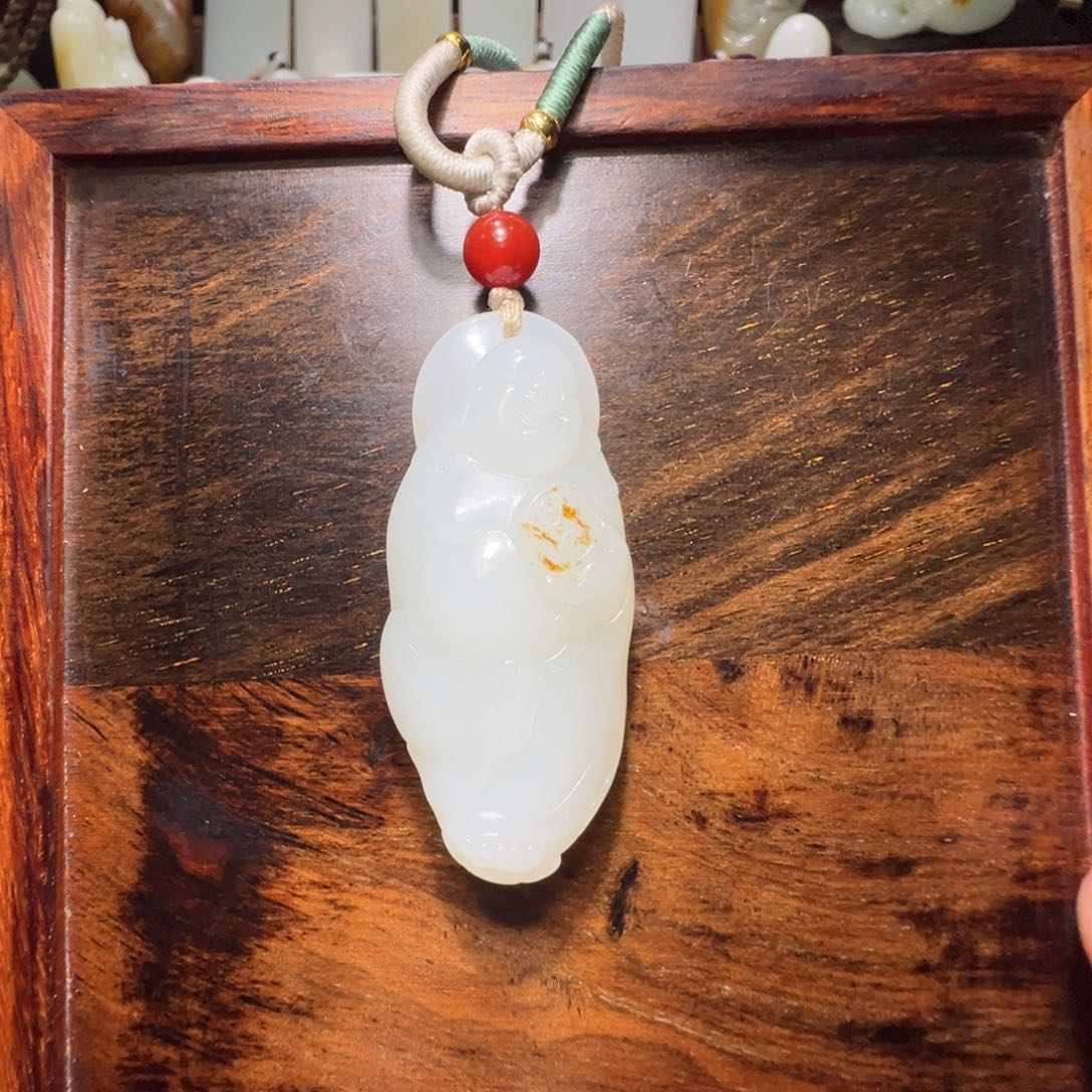 和田玉吊坠(不含链)未镶嵌浦**头