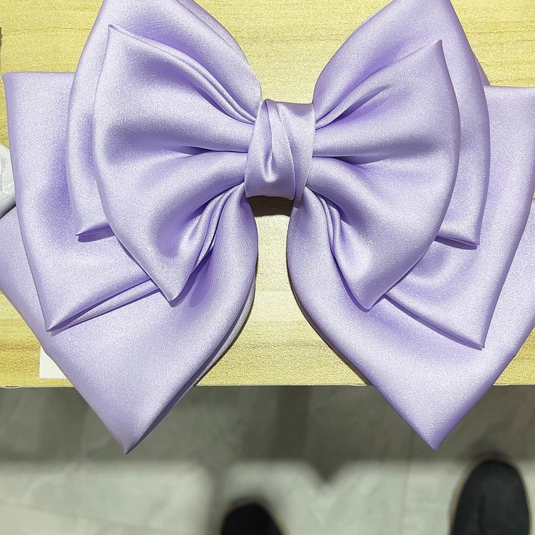 皮质铁合金蝴蝶结发夹