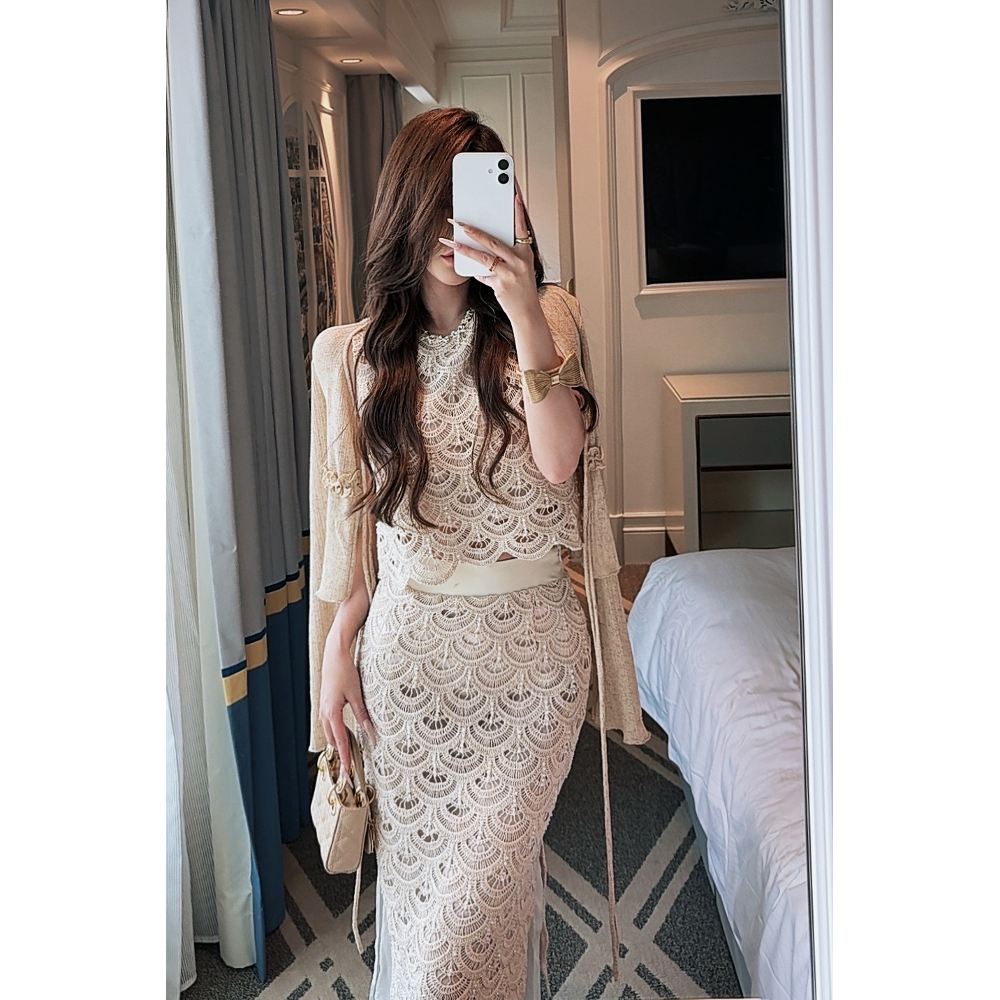 GUIDI GUDI【飞升】两件套背心+半裙套装 D9510337H