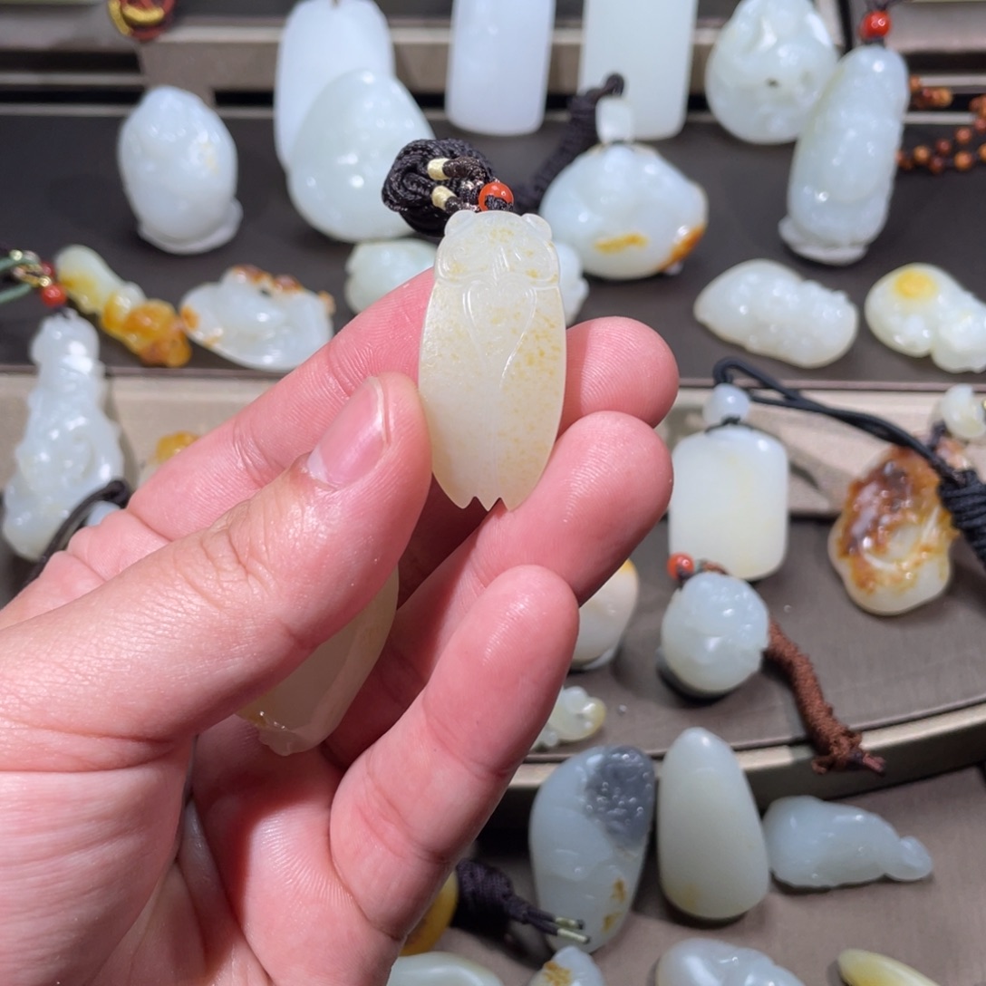 和田玉未镶嵌挂件