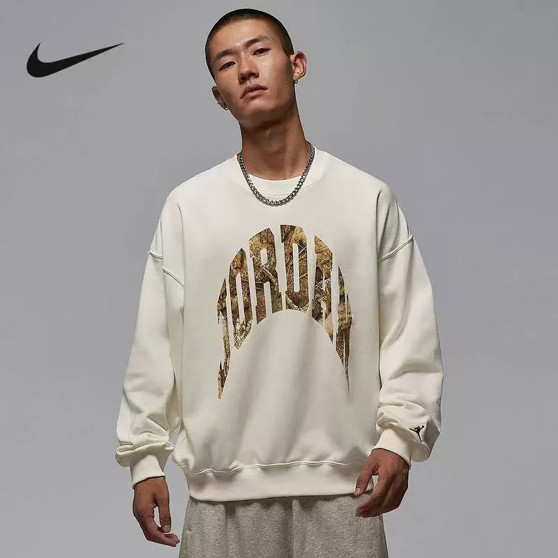 耐克JORDAN男子秋冬卫衣法式毛圈圆领运动衫针织套头衫 IM6305133